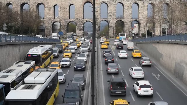 Istanbul Traffic Jam Timelapse