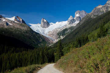 The road to the Bugaboos