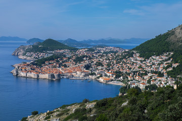 Naklejka na ściany i meble Panorama View Dubrovnik