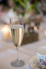 Bubbly afternoon celebration table setting