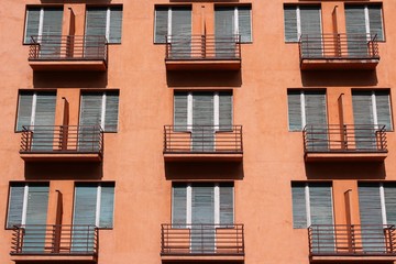 Romania apartment building