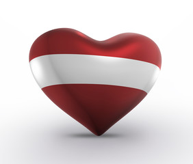 Latvia, Latvian Flag (3D Render)