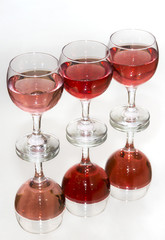 Wine Glasses with wine