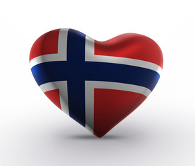 Obraz premium Norway, Norwegian Flag (3D Render)