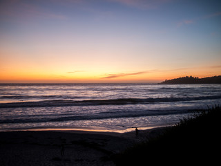 Obraz premium Sunset in Carmel beach