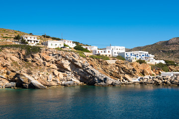 Fototapeta na wymiar Sikinos island in southern Cyclades, located between Ios and Folegandros. Greece.