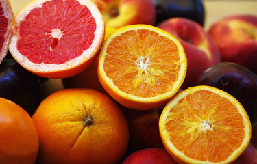 slices of orange and citric fruits