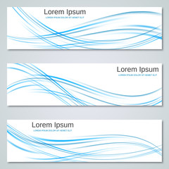 Abstract geometric banners vector templates collection