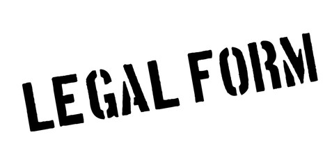 Legal Form rubber stamp. Grunge design with dust scratches. Effects can be easily removed for a clean, crisp look. Color is easily changed.