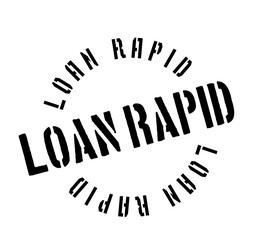 Loan Rapid rubber stamp. Grunge design with dust scratches. Effects can be easily removed for a clean, crisp look. Color is easily changed.