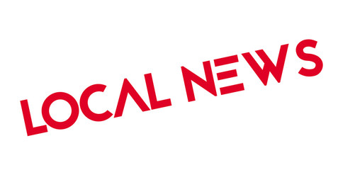 Local News rubber stamp. Grunge design with dust scratches. Effects can be easily removed for a clean, crisp look. Color is easily changed.