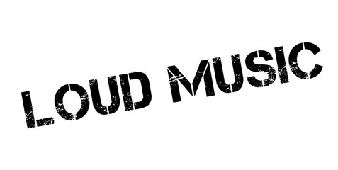 Loud Music rubber stamp. Grunge design with dust scratches. Effects can be easily removed for a clean, crisp look. Color is easily changed.