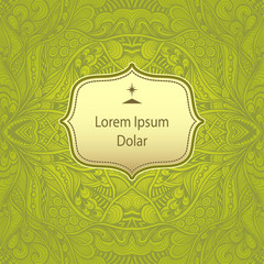 Abstract Zen-doodle background black on white