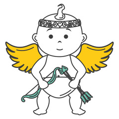 little cupid character card