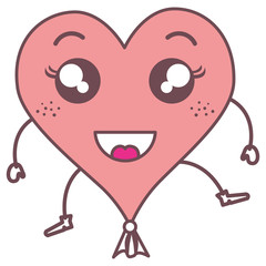heart love balloon air kawaii character