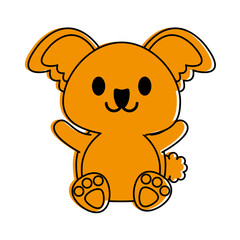 koala cute animal cartoon icon image