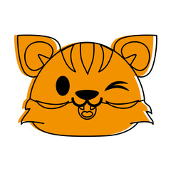tiger cute animal cartoon icon image