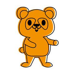 Obraz premium panda bear cute animal cartoon icon image