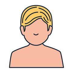 young man shirtless avatar character