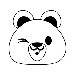 bear or cub cute animal cartoon icon image