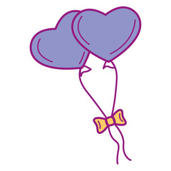 heart shaped party balloons