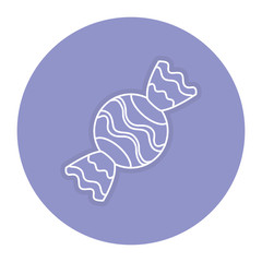 sweet candy isolated icon