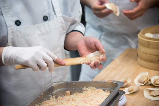 Preparing Chinese Dumplings