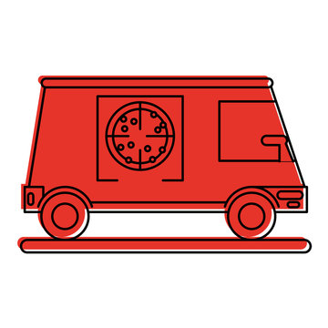 pizza delivery truck icon image