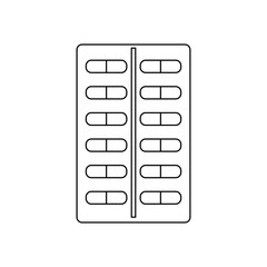 Fototapeta premium tablet antibiotic vitamin capsule packaging for the medicine