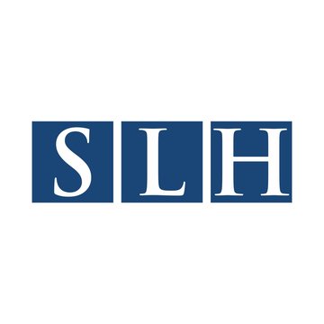 letter S L and H logo vector.