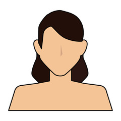 beautiful and young woman shirtless character