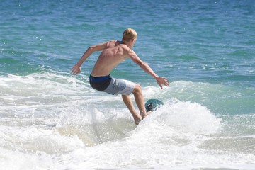Skim Boarding in Laguna Beach