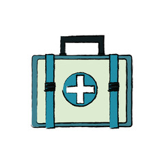 first aid kit medical emergency healthy icon