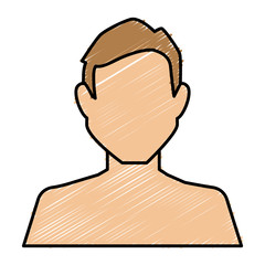 young man shirtless avatar character