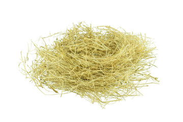 Obraz premium hay isolated on a white background
