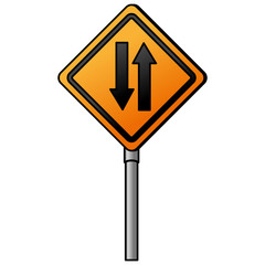 traffic signal double via