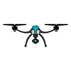 drone flying technology icon