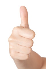 Woman Hand with Thumb Up