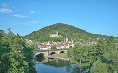 Fototapeta na wymiar Gemünden am Main im Spessart,Bayern,Unterfranken,Deutschland