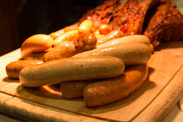  grilled big german  sausage  western delicious