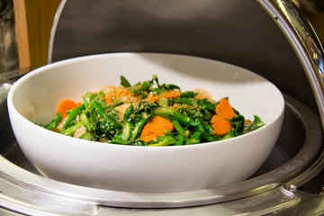 Stir fried mixed vegetable with oyster sauce