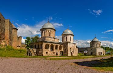 Fototapeta na wymiar Historical monument - the fortress of Ivangorod i
