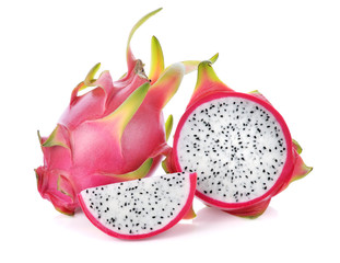 Dragon fruit isolated on white background