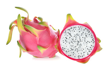 Dragon fruit isolated on white background