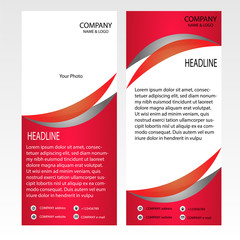 Fototapeta premium Roll-up banner template.