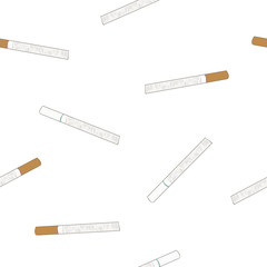 cigarette , original and light flavour, seamless sketch pattern.
