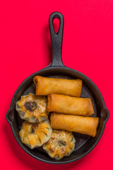 中華料理　集合　Delicious Chinese food group photo
