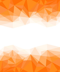 Geometric Orange and White Abstract Vector Background for Use in Design.