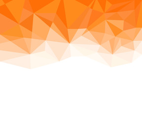 Geometric Orange and White Abstract Vector Background for Use in Design.
