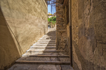 Destroyed old stairs